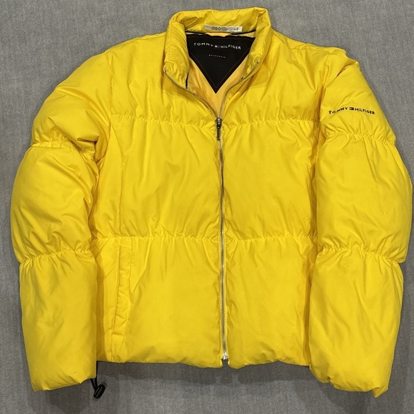 Tommy Hilfiger Jackets & Blazers - Tommy Hilfiger Puffer Jacket womens large Yellow READ